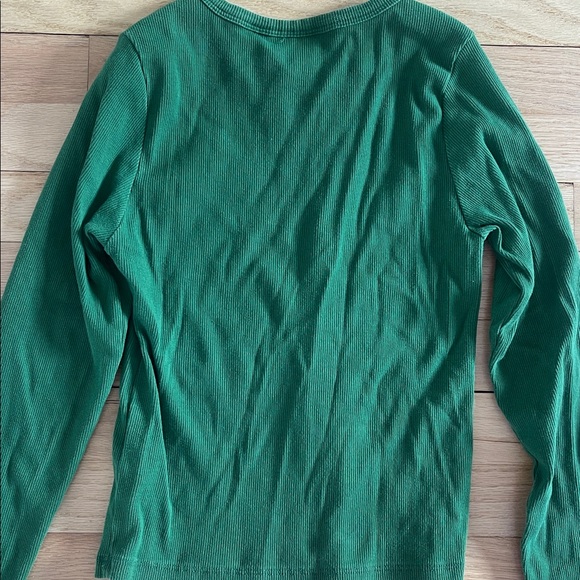 Maeve Forest Green Long Sleeve Tee size S - Picture 8 of 9